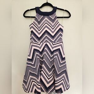 Stylish Pink and Blue Kids Dress